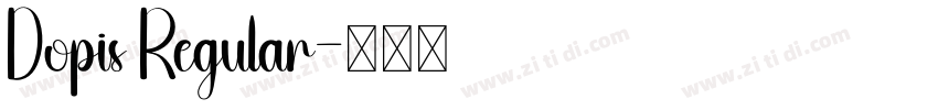 Dopis Regular字体转换